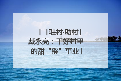 「驻村·助村」戴永亮：干好村里的甜“猕”事业