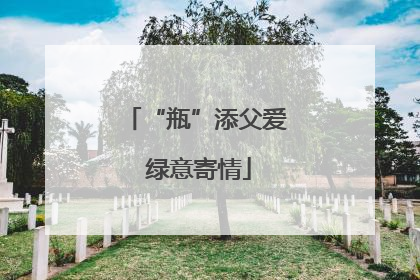 “瓶”添父爱 绿意寄情
