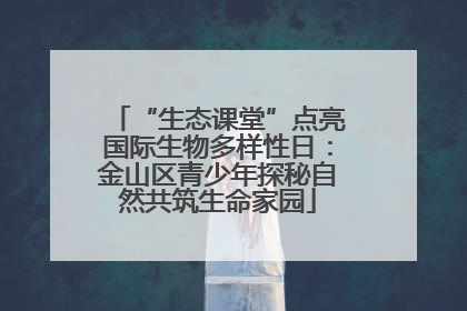 “生态课堂”点亮国际生物多样性日：金山区青少年探秘自然共筑生命家园