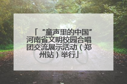 “童声里的中国”河南省文明校园合唱团交流展示活动（郑州站）举行