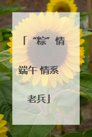 “粽”情端午 情系老兵