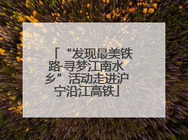“发现最美铁路·寻梦江南水乡”活动走进沪宁沿江高铁