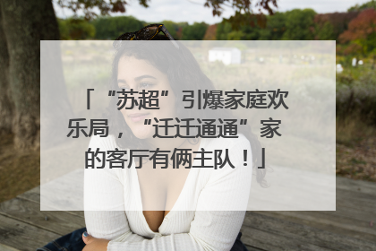 “苏超”引爆家庭欢乐局，“迁迁通通”家的客厅有俩主队！