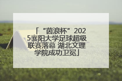 “茵浪杯”2025襄阳大学足球超级联赛落幕 湖北文理学院成功卫冕