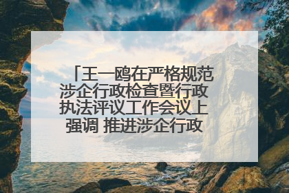 王一鸥在严格规范涉企行政检查暨行政执法评议工作会议上强调 推进涉企行政检查质效大幅提升