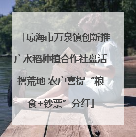 琼海市万泉镇创新推广水稻种植合作社盘活撂荒地 农户喜提“粮食+钞票”分红
