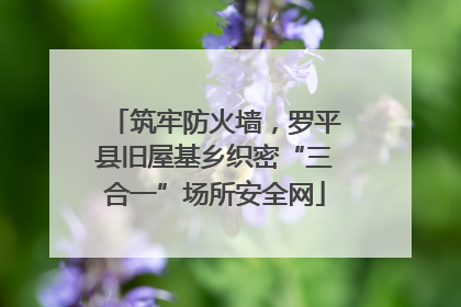 筑牢防火墙，罗平县旧屋基乡织密“三合一”场所安全网