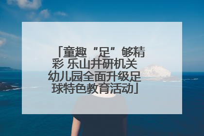 童趣“足”够精彩 乐山井研机关幼儿园全面升级足球特色教育活动