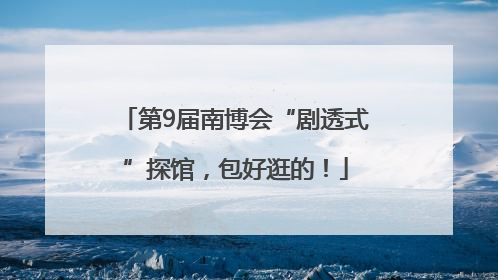 第9届南博会“剧透式”探馆，包好逛的！