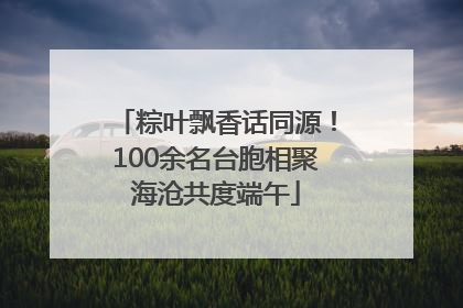 粽叶飘香话同源！100余名台胞相聚海沧共度端午