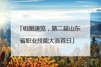 组图速览，第二届山东省职业技能大赛首日