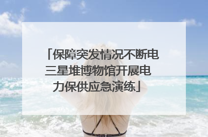保障突发情况不断电 三星堆博物馆开展电力保供应急演练