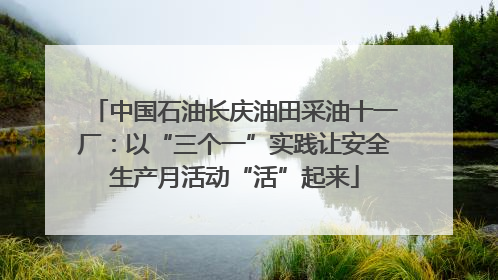 中国石油长庆油田采油十一厂：以“三个一”实践让安全生产月活动“活”起来