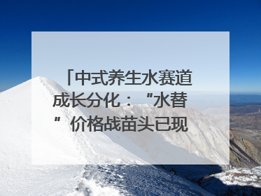 中式养生水赛道成长分化：“水替”价格战苗头已现 “功能饮”价高市场难打开｜中药大健康赛道迭变