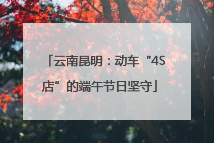 云南昆明：动车“4S店”的端午节日坚守