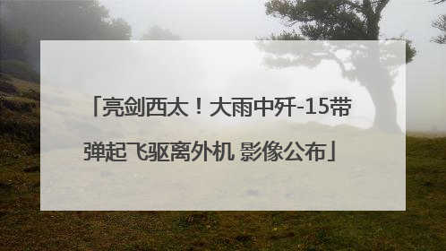 亮剑西太！大雨中歼-15带弹起飞驱离外机 影像公布