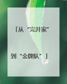 从“完井家”到“金牌队”
