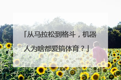 从马拉松到格斗，机器人为啥都爱搞体育？