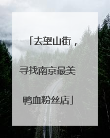 去望山街，寻找南京最美鸭血粉丝店