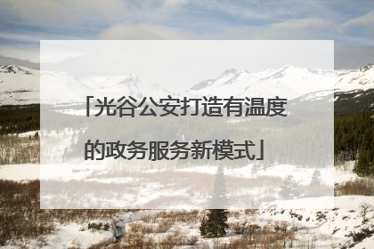 光谷公安打造有温度的政务服务新模式