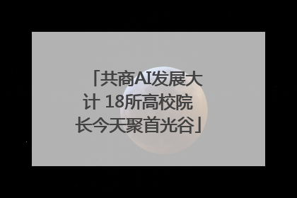 共商AI发展大计 18所高校院长今天聚首光谷