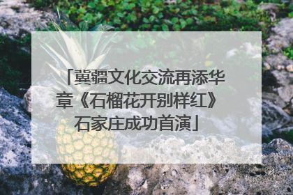 冀疆文化交流再添华章《石榴花开别样红》石家庄成功首演