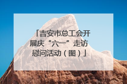 吉安市总工会开展庆“六一”走访慰问活动（图）