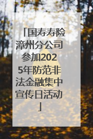 国寿寿险漳州分公司参加2025年防范非法金融集中宣传日活动
