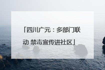 四川广元：多部门联动 禁毒宣传进社区