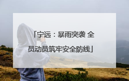 宁远：暴雨突袭 全员动员筑牢安全防线