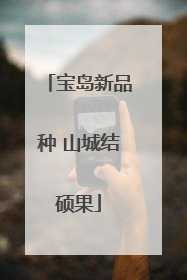 宝岛新品种 山城结硕果