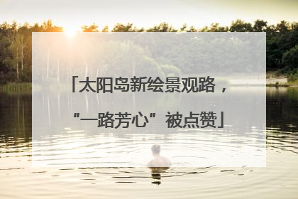 太阳岛新绘景观路，“一路芳心”被点赞