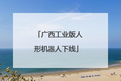 广西工业版人形机器人下线