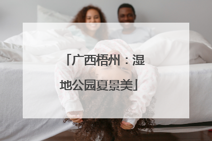 广西梧州：湿地公园夏景美