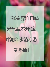 张家界连日晴好气温攀升 宝峰湖亲水清凉游受热捧