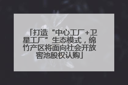 打造“中心工厂+卫星工厂”生态模式，绵竹产区将面向社会开放窖池股权认购