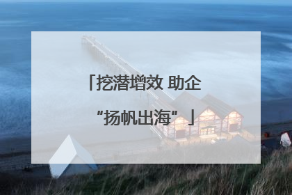 挖潜增效 助企“扬帆出海”