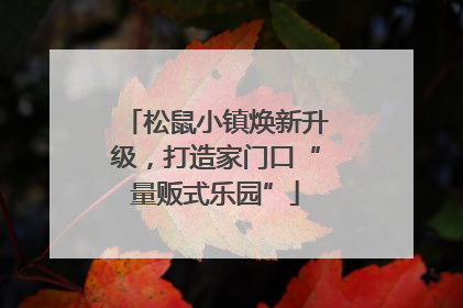 松鼠小镇焕新升级，打造家门口“量贩式乐园”