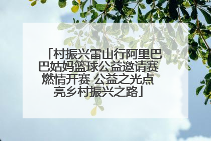 村振兴雷山行阿里巴巴姑妈篮球公益邀请赛燃情开赛 公益之光点亮乡村振兴之路