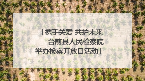 携手关爱 共护未来——台前县人民检察院举办检察开放日活动