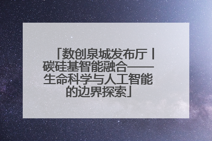 数创泉城发布厅丨碳硅基智能融合——生命科学与人工智能的边界探索