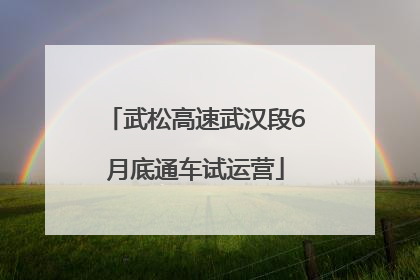 武松高速武汉段6月底通车试运营