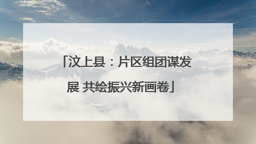 汶上县：片区组团谋发展 共绘振兴新画卷