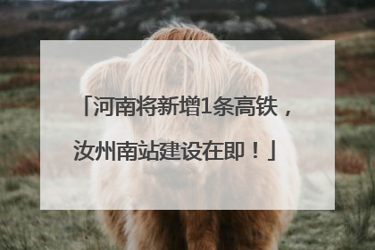 河南将新增1条高铁，汝州南站建设在即！