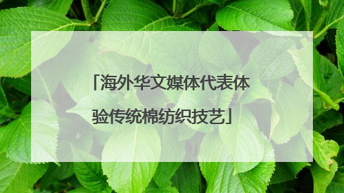 海外华文媒体代表体验传统棉纺织技艺