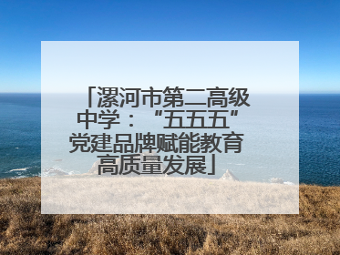 漯河市第二高级中学：“五五五”党建品牌赋能教育高质量发展