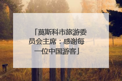 莫斯科市旅游委员会主席：感谢每一位中国游客