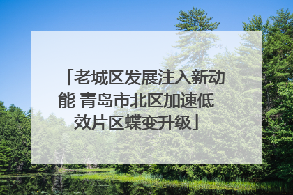 老城区发展注入新动能 青岛市北区加速低效片区蝶变升级