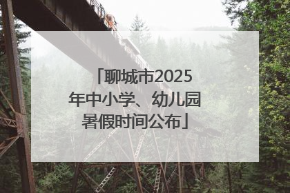 聊城市2025年中小学、幼儿园暑假时间公布