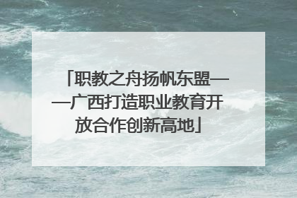 职教之舟扬帆东盟——广西打造职业教育开放合作创新高地